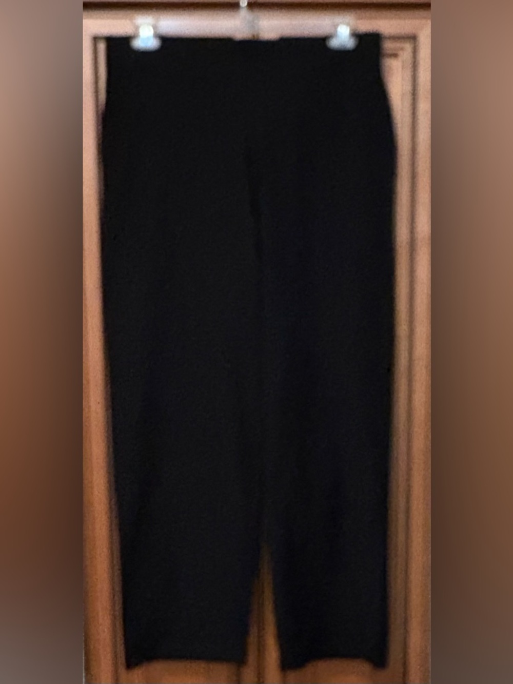 NWT $168 Eileen Fisher Washable Crepe Staight Leg Pant w/Yoke. Large - Picture 2 of 7